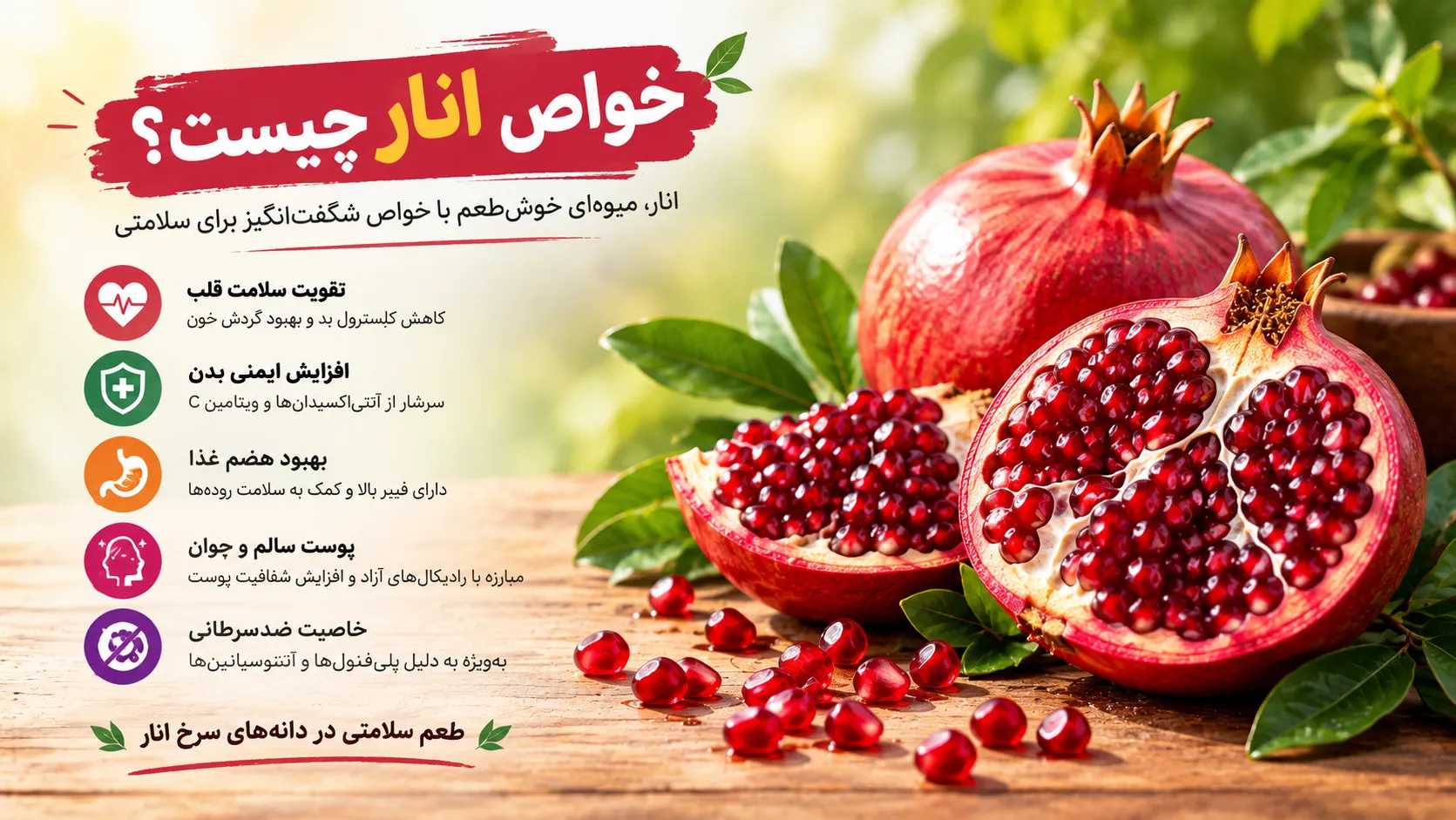 خواص انار چیست